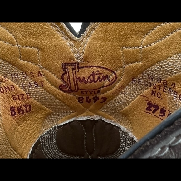 Justin Cowboy boots - Picture 10 of 10